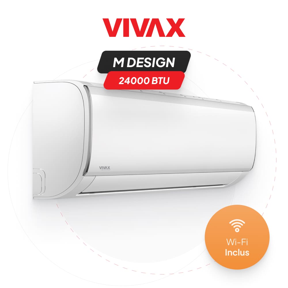 Aparat de aer conditionat VIVAX M Design ACP-24CH70AEMI Wi-Fi R32 Inverter 24000 BTU/h